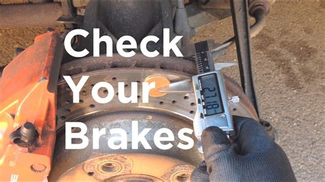 how to check brake pad length